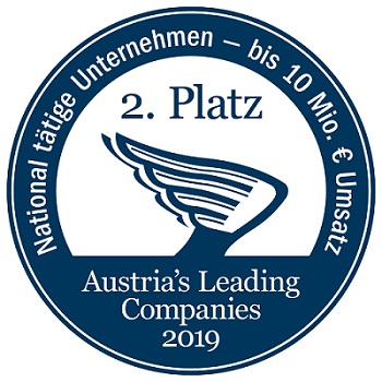 Austria  s Leading Companies 2. Platz Kategorie National taetige Unternehmen Kleinbetriebe